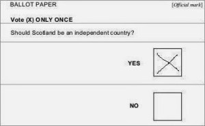 IndyRef Ballot Paper A
